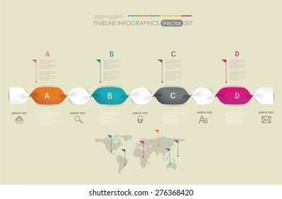 Time Line Design. Can be used for workflow layout; diagram; number options; step up options; web design; banner template; infographic, timeline.