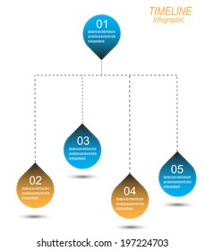 Time line to display your data with Info-graphic elements. Ideal for statistic data display.