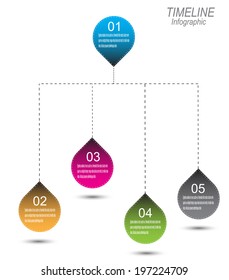 Time line to display your data with Info-graphic elements. Ideal for statistic data display.