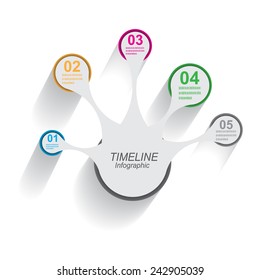 Time line to display your data with Info-graphic elements. Idea to display information, ranking and statistics.