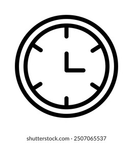 Time line icon. Clock icon. Vector illustration isolated on white background.