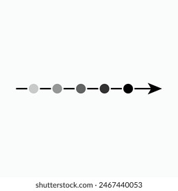 Time Line Icon. Steps, Periods Symbol - Vector. 