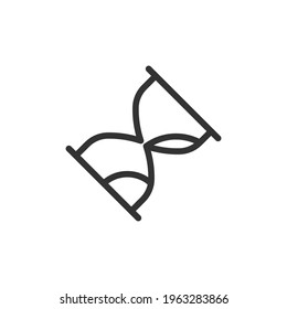 Time line icon in trendy style. Stroke vector pictogram isolated on a white background. Time premium outline icons.