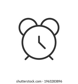 Time line icon in trendy style. Stroke vector pictogram isolated on a white background. Time premium outline icons.
