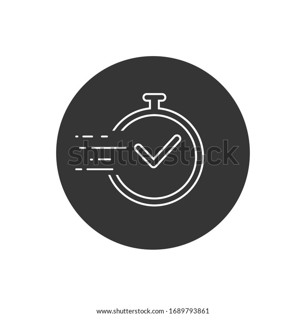 Time line icon vector. Fast time vector\
icon. Deadline icon vector\
illustration