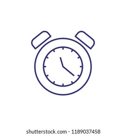Time line icon. Watch, stopwatch, alarm clock. Time management concept. Can be used for topics like morning, daily routine, deadline