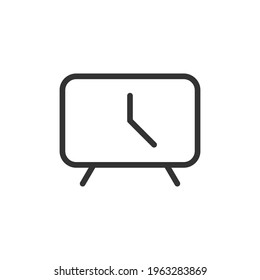 Time line icon. Web symbol for web and apps. Sign design in outline style. Time stroke object.