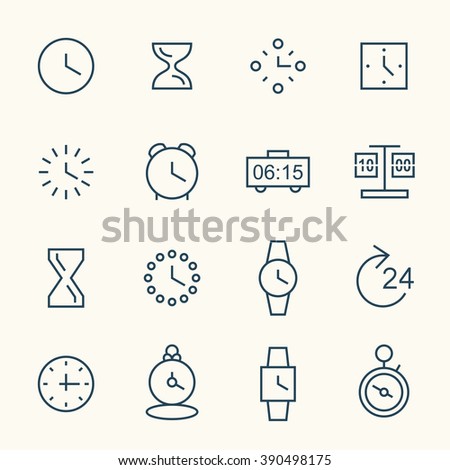 Time line icons