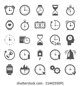 Time line icons set for web and mobile deign