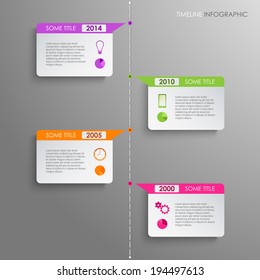 Time line info graphic template