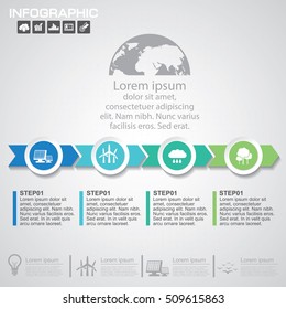 Time line infographic and icons vector design template.