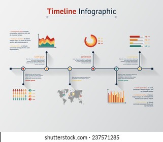 Time line infographic. Vector illustration