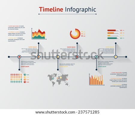 Time line infographic. Vector illustration
