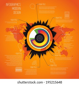 Time Line infographics design template with diagram set