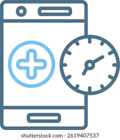 Time Line Two Colour Icon