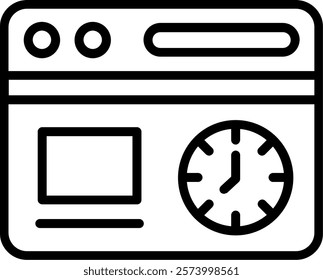 Time Line Vector Icon Design