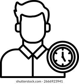 Línea de tiempo de diseño de íconos de Vector