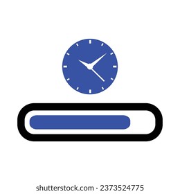 Time Loading Icon, Vector Graphics