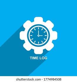 Time Log Icon, Business Icon, Vektorgrafik