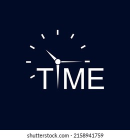 Diseño de logotipo de tiempo con icono de reloj. símbolo de reloj creativo. vector 