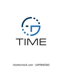Time logo design concept template.