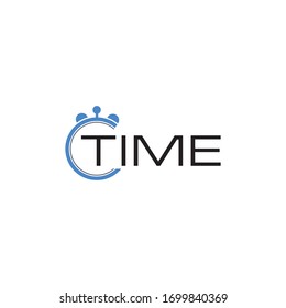 Plantilla de concepto de diseño del logotipo de tiempo.