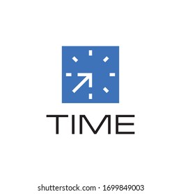 Plantilla de concepto de diseño del logotipo de tiempo.