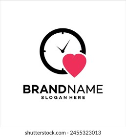 time logo design vector template illustration