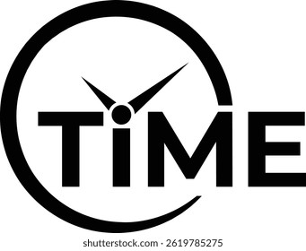 A time logo typically symbolizes the concepts of time, punctuality, scheduling, deadlines, or the passage of moments. It may feature elements like clocks, watches, hourglasses, or abstract representat
