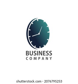 time logos, clock logo design vector, design for technology company