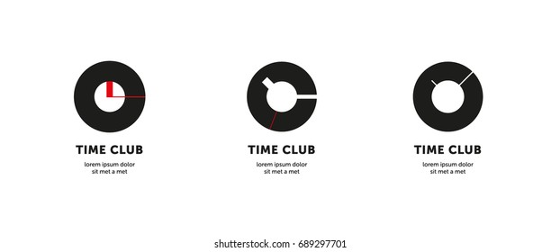 Time logotype for business, store, intelligent club