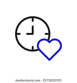 Time for love and affection icon