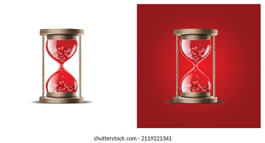El tiempo para amar fluye el diseño gráfico creativo