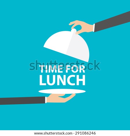 Time for lunch, vector