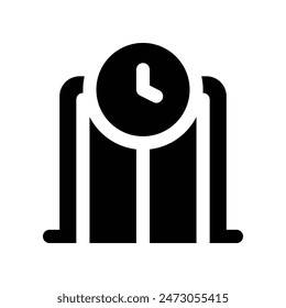time machine icon. vector glyph icon for your website, mobile, presentation, and logo design.