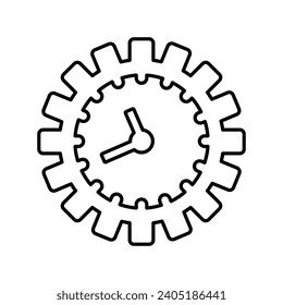 Time maintenance, clock, management icon, Perfect use for print media, web, stock images, commercial use or any kind of design project.