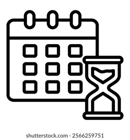 Time Managemen Icon Element For Design