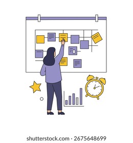 ilustração de design vetorial de gerenciamento de tempo 3