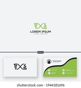 abstraktes Logo für Zeitmanagement grün