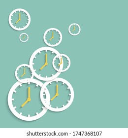 Time management background. Vector Illustration EPS10