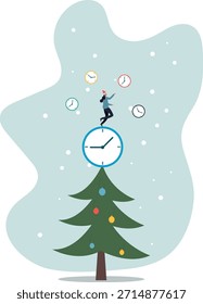 Gestión del tiempo para la mejor eficiencia y productividad, gestionar el proyecto y controlar la línea de tiempo o el horario, sobre un hombre y su vida.