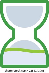Time Management business management icon with green duotone style. Watch, minute, deadline, speed, hour, timer, schedule. Vector illustration
