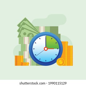 Time management. Business planning. Vector illustration for websites landing page templates
