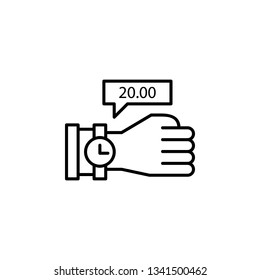 Time management, clock, date, late, time, watch icon. Element of time management icon. Thin line icon for website design and development, app development. Premium icon