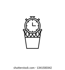 Time management, clock, management, time, waste icon. Element of time management icon. Thin line icon for website design and development, app development. Premium icon