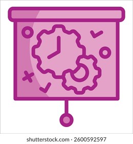 Time Management Coaching Icon Element For Design