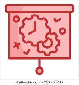 Time Management Coaching Icon Element For Design