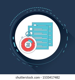 Time management concept planning, organization, working time. Flat vector illustration.