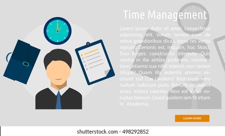 Time Management Conceptual Banner