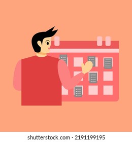 Zeitmanagement zur Steuerung der Zielproduktivität im Business. Darstellung der Arbeitszeitverwaltung oder der Arbeitszeitplanung
